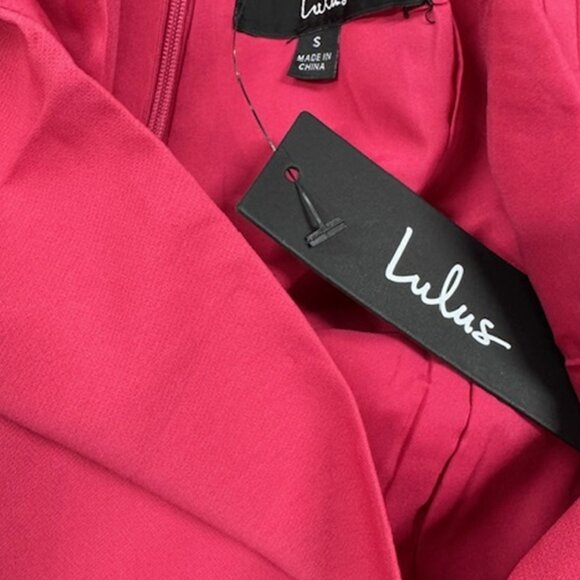 NWT Lulus Your Sweetie Fuchsia Tie-Strap Mini Dress - Picture 6 of 8